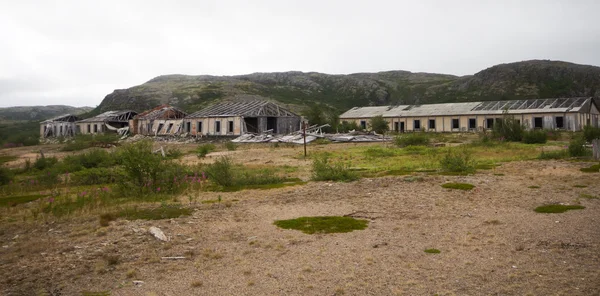 Εγκαταλελειμμένη πόλη στην Αρκτική — Φωτογραφία Αρχείου