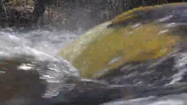 Vackra glänsande vattenflödet 6 — Stockvideo