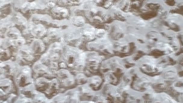 Abstraction pattern on the surface of ice — Stock Video