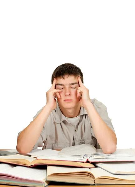 Estudiante triste y cansado — Foto de Stock