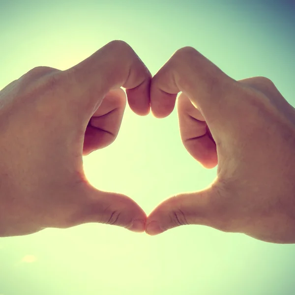 Hands in Heart Shape — Stock Photo, Image