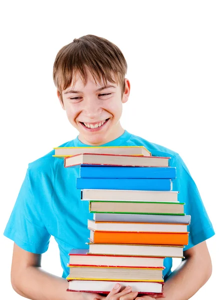 Niño con los libros —  Fotos de Stock