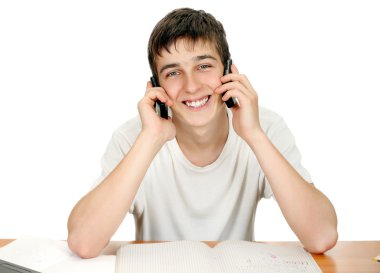 iki telefon ile öğrenci