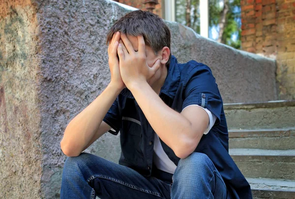 Trauriger junger Mann — Stockfoto