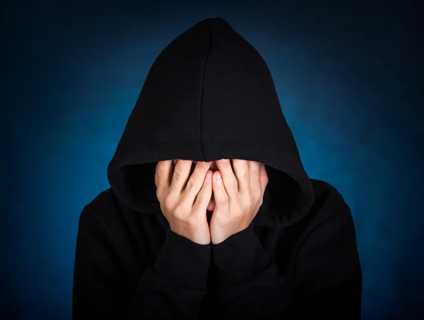 Sad Man in the Hood — Stock Photo, Image