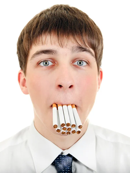 Adolescente con cigarrillos —  Fotos de Stock
