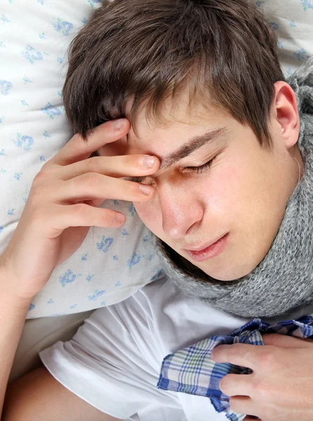 Zieke jonge man — Stockfoto