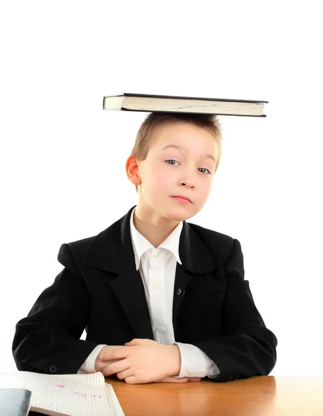 Niño con el libro — Foto de Stock