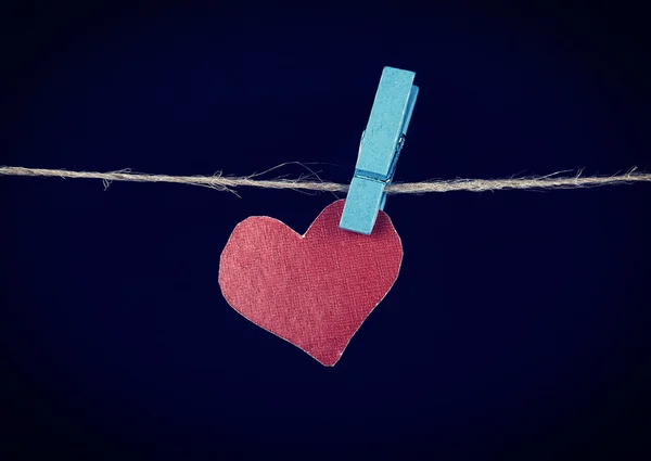 Heart on the Rope — Stock Photo, Image