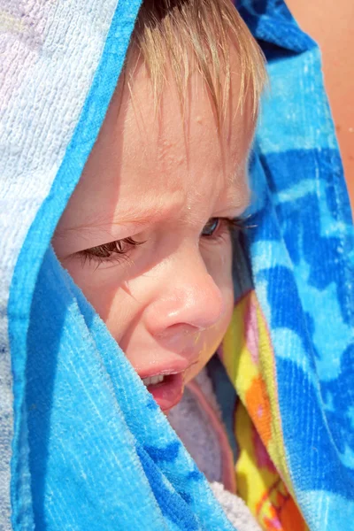 Sad Child outdoor — Stock Photo, Image