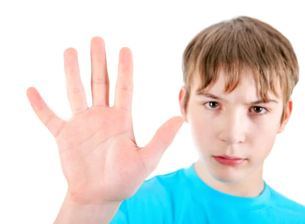 Kid show the Palm — Stock Photo, Image