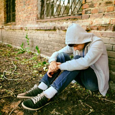 üzgün genç açık