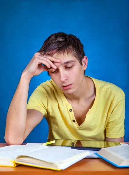 Student med en böcker — Stockfoto