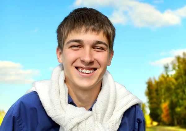 Cheerful Teenager outdoor — Stock Photo, Image