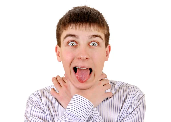 Nervous Young Man — Stock Photo, Image