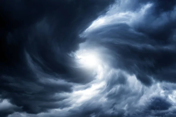 Turbilhão Desfocado Nas Nuvens Escuras Tempestade — Fotografia de Stock