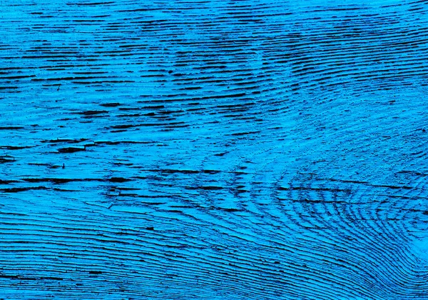 Altes Holzbrett Mit Verwitterter Blauer Farbe — Stockfoto