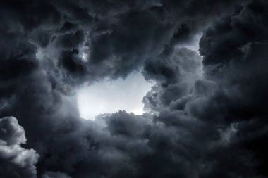 Fırtına ve Yağmurdan Önce Dramatik Kara Bulutlar