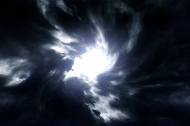 Fırtına ve Yağmurdan Önce Dramatik Kara Bulutlar