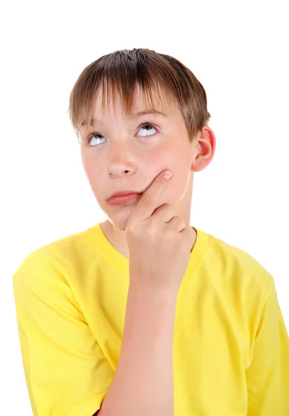 Kid thinking — Stock Photo, Image