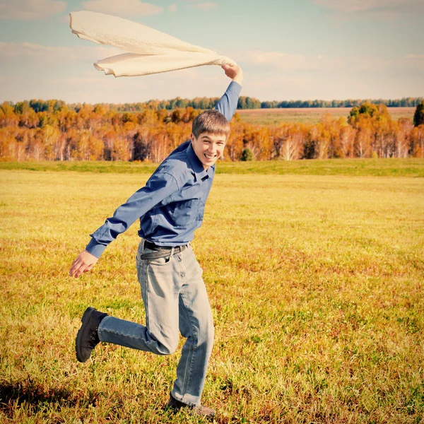 Happy Teenager running — Stock Photo, Image