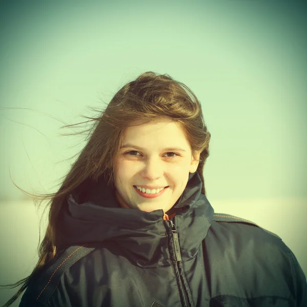 Girl in the Winter — Stock Photo, Image