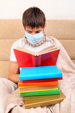 Hasta genç gribi maske