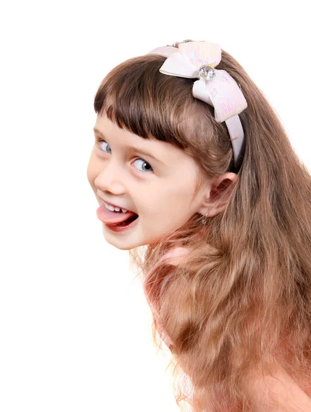 Glad liten flicka — Stockfoto