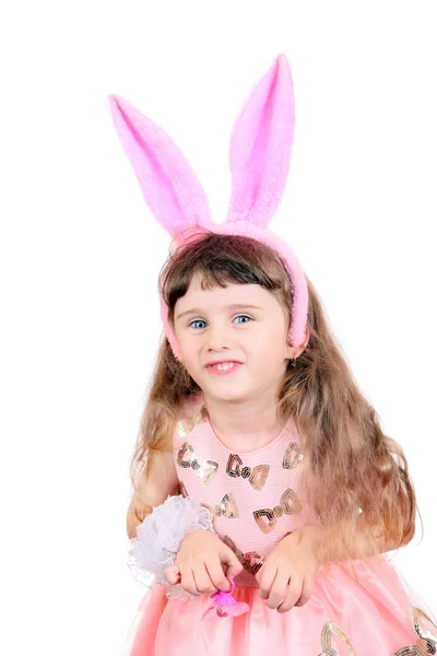 Κοριτσάκι με αυτιά λαγουδάκι — Φωτογραφία Αρχείου