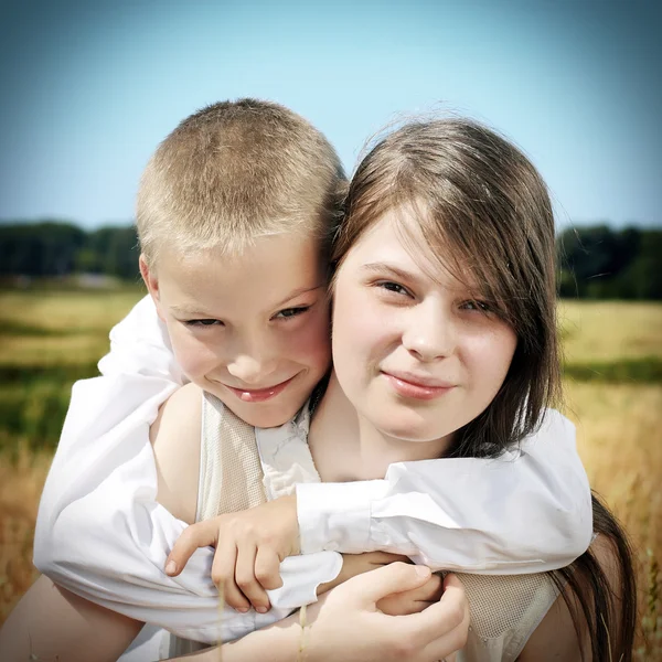 Brother and Sister Portrait — Stock Photo, Image