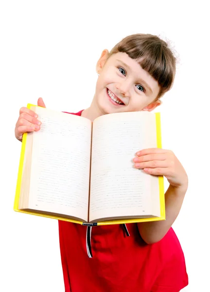 Κοριτσάκι με το βιβλίο — Φωτογραφία Αρχείου