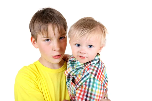 Enfant et bébé garçon — Photo