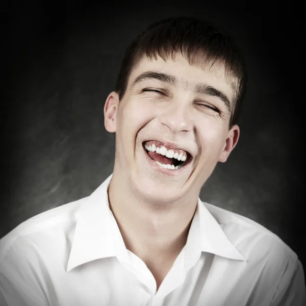 Retrato de hombre joven feliz — Foto de Stock