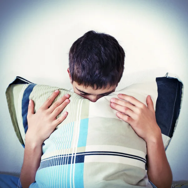 Triste adolescente — Foto de Stock