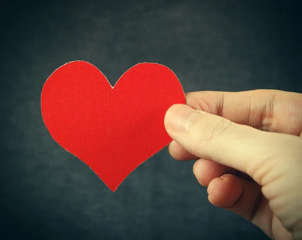 Heart Shape in the Hand — Stock Photo, Image