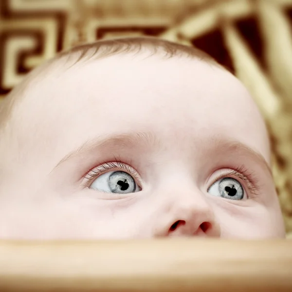 Baby gezicht close-up — Stockfoto