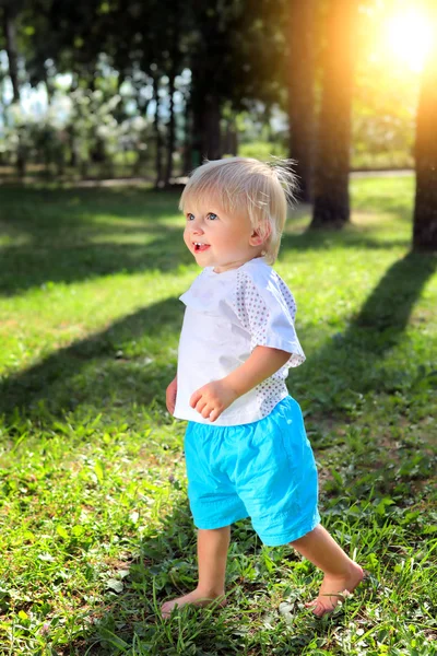 Happy Baby Boy outdoor — Stock Photo, Image