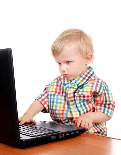 Child with Laptop — Stock Photo, Image