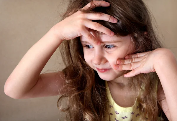 Niña triste. —  Fotos de Stock