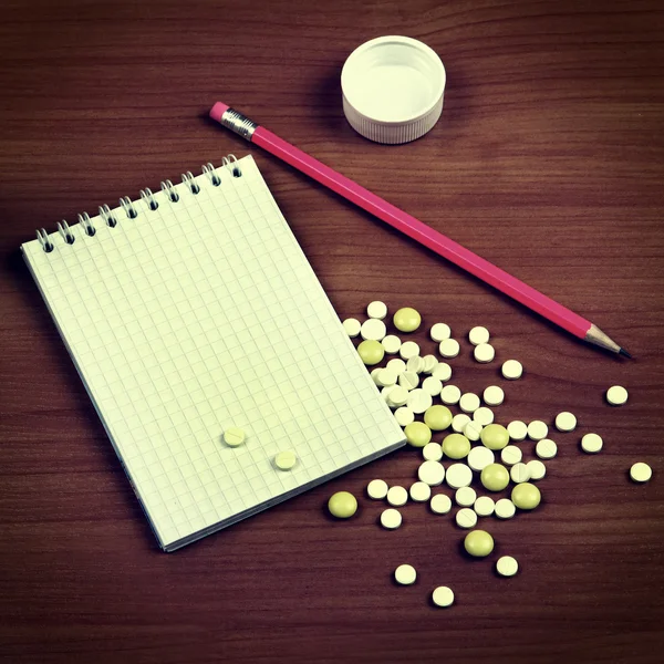 Writing Pad and the Pills