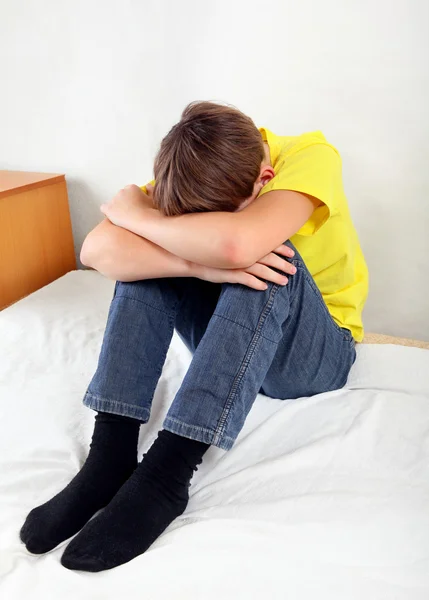 Sad Kid at the Home — Stock Photo, Image