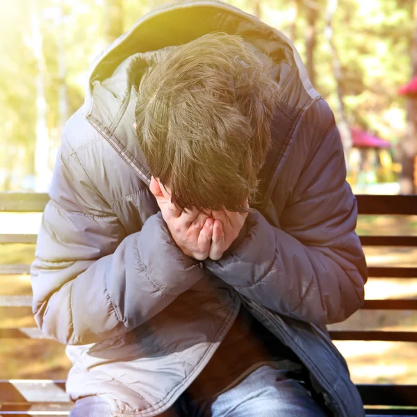 Sad Man outdoor — Stock Photo, Image