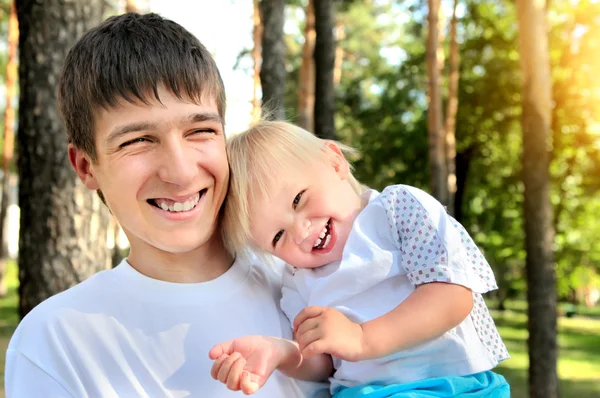 Young Father and Child — Stock Photo, Image