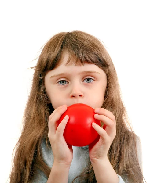 Ragazzina con Palloncino — Foto Stock