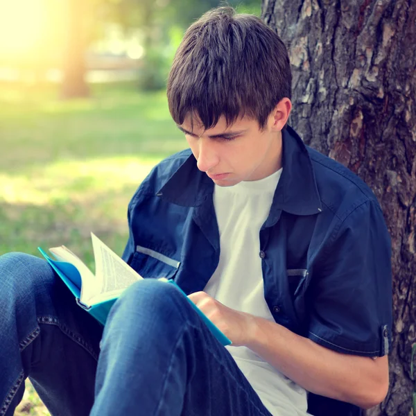 Teenager with the Book Stock Photo