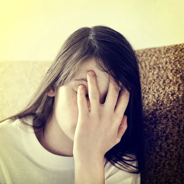 Sad κορίτσι — Φωτογραφία Αρχείου