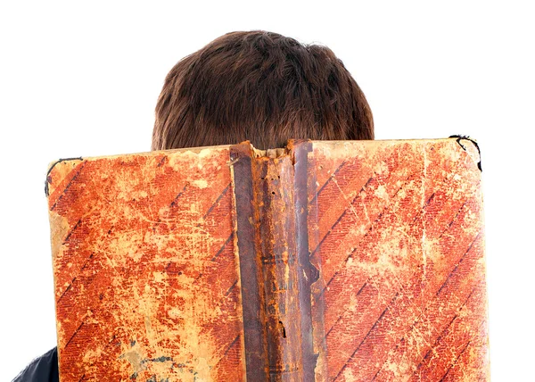 Person with the Old Book — Stock Photo, Image