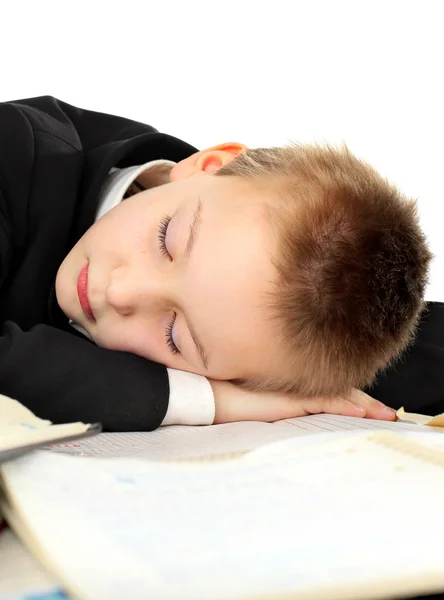 Schüler schläft — Stockfoto