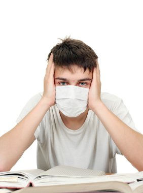 Öğrenci gribi maskesi