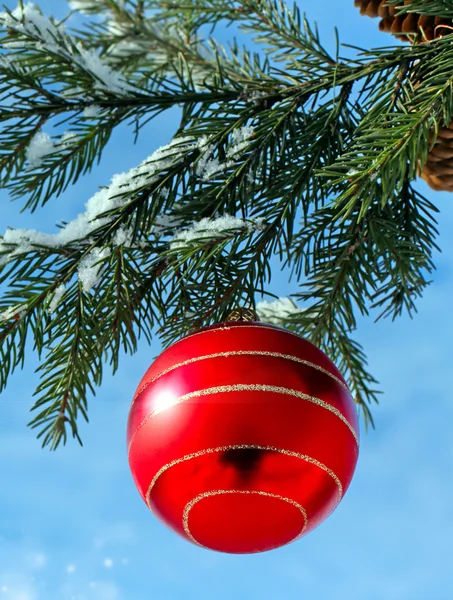 Natal decoração ao ar livre — Fotografia de Stock